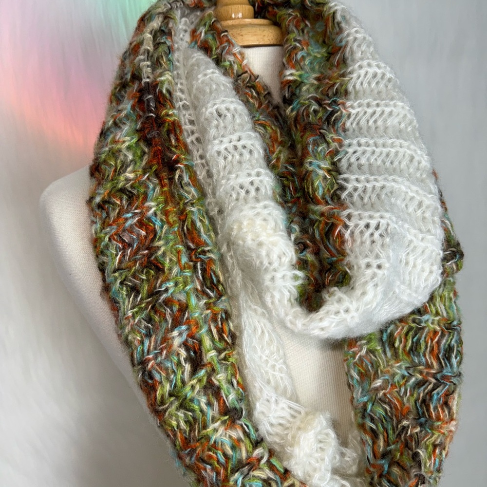 Super Soft, Multicolor Knit Infinity Scarf - image 2